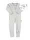 Grey and Mint Sleepsuit with Two-Way Zip