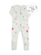 Flower Sleepsuit with Two-Way Zip