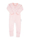 Pink Stripe Sleepsuit with Two-Way Zip
