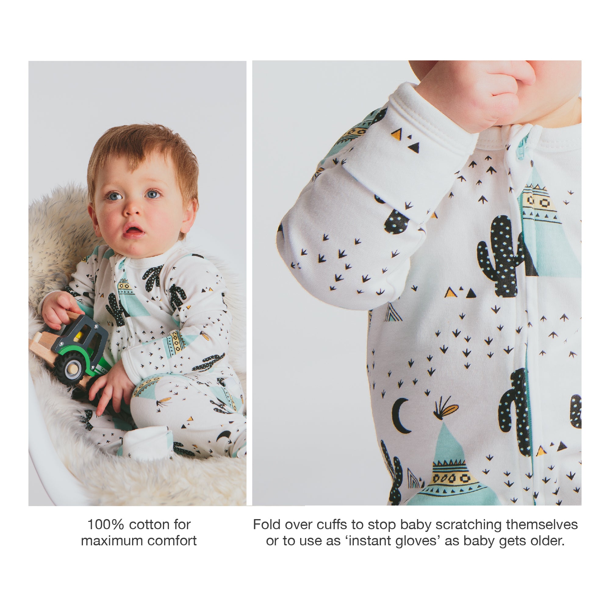 Teepee Sleepsuit with Zipper